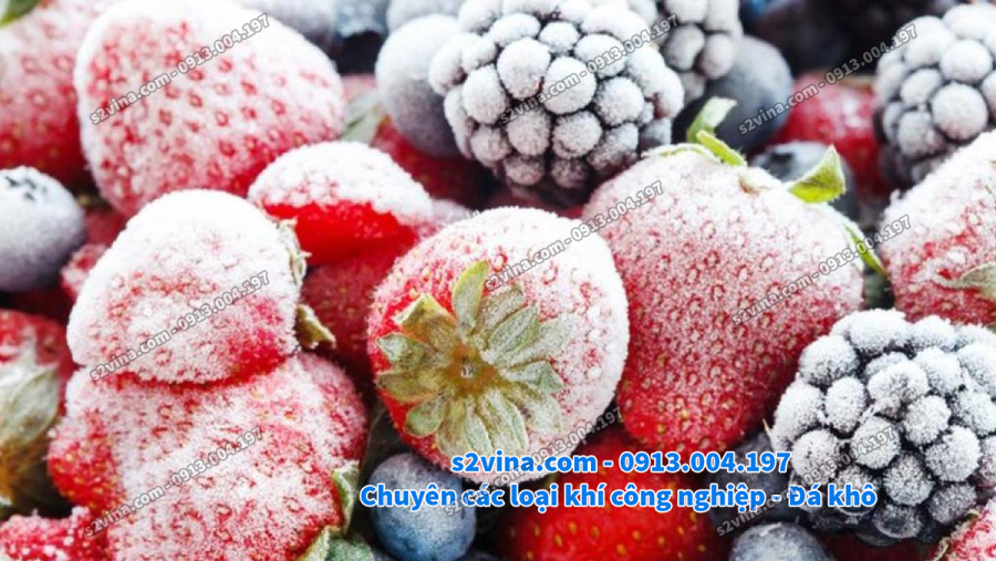 đá khô bảo quản đồ thực phẩm